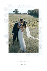 Dankeskarten hochzeit mit foto pailletten blau Dankeskarten hochzeit mit foto pailletten blau