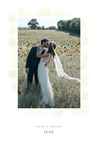 Dankeskarten hochzeit weiß pailletten gelb Dankeskarten hochzeit weiß pailletten gelb