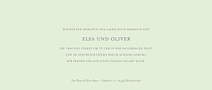 Hochzeitseinladungen grün klassisch (panorama) grün Hochzeitseinladungen grün klassisch (panorama) grün