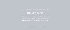 Hochzeitseinladungen grau klassisch (panorama) grau Hochzeitseinladungen grau klassisch (panorama) grau