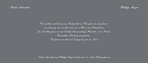 Hochzeitseinladungen klassisch elegant panorama grau Hochzeitseinladungen klassisch elegant panorama grau