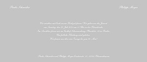 Hochzeitseinladungen grau elegant panorama zartgrau Hochzeitseinladungen grau elegant panorama zartgrau