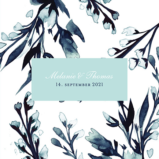 Hochzeitseinladungen Mitternachtsblau Blau - Seite 1 Hochzeitseinladungen Mitternachtsblau Blau - Seite 1