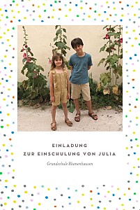 Einladung einschulung mit foto happy weiß Einladung einschulung mit foto happy weiß