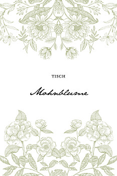 Tischkarten hochzeit blütenspiegelung grün Tischkarten hochzeit blütenspiegelung grün