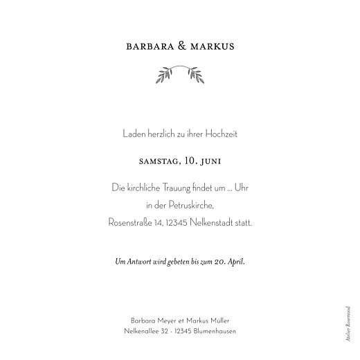 Hochzeitseinladungen Blütenspiegelung rosa - Seite 2 Hochzeitseinladungen Blütenspiegelung rosa - Seite 2