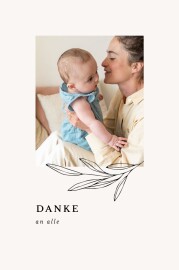 Dankeskarten Kleiner Sprössling Grün
