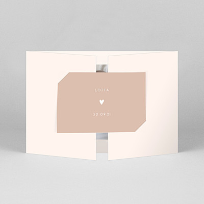 Geburtskarten junge elegant herz (duo querformat) rosa Geburtskarten junge elegant herz (duo querformat) rosa
