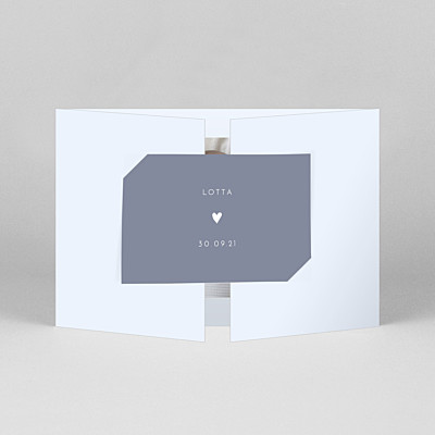 Geburtskarten violett elegant herz (duo querformat) blau Geburtskarten violett elegant herz (duo querformat) blau