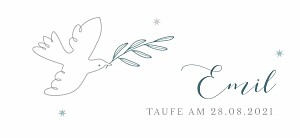 Anhänger taufe sanfte taube blau Anhänger taufe sanfte taube blau