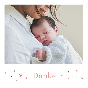 Dankeskarten liberty stern rosa Dankeskarten liberty stern rosa