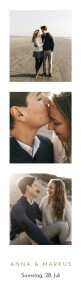 Save-the-Date Karten Sommerhochzeit (fotostreifen) bis weiß Save-the-Date Karten Sommerhochzeit (fotostreifen) bis weiß