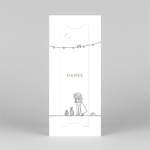 Dankeskarten Hochzeit Sommerhochzeit (Fotostreifen) Weiß - Ansicht 3 Dankeskarten Hochzeit Sommerhochzeit (Fotostreifen) Weiß - Ansicht 3