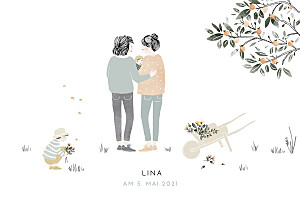 Geburtskarten floral summer family (mamas) 1 Geburtskarten floral summer family (mamas) 1