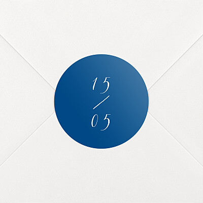 Aufkleber hochzeit kalligraphie blau Aufkleber hochzeit kalligraphie blau