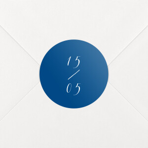 Aufkleber Hochzeit Kalligraphie Blau Aufkleber Hochzeit Kalligraphie Blau