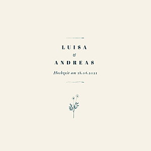 Hochzeitseinladungen weiß floral minimal (klappkarte) beige Hochzeitseinladungen weiß floral minimal (klappkarte) beige