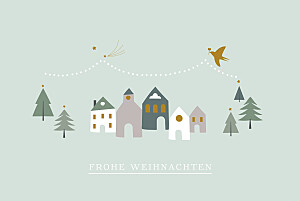 Weihnachtskarten geschäftlich weihnachtsmarkt klappkarte zartgrün Weihnachtskarten geschäftlich weihnachtsmarkt klappkarte zartgrün