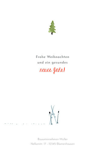 Weihnachtskarten geschäftlich Winterurlaub Foto Weiß - Seite 3