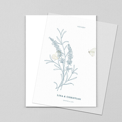 Hochzeitseinladungen blau pflanzenwelt hoch (transparentpapier) blau Hochzeitseinladungen blau pflanzenwelt hoch (transparentpapier) blau