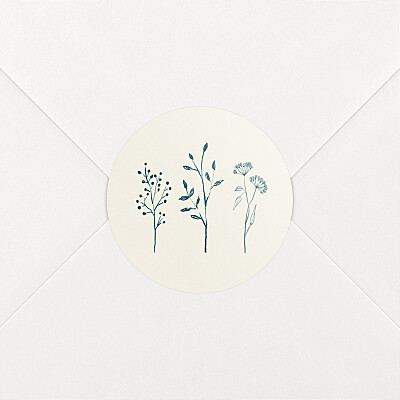 Aufkleber hochzeit floral minimal beige Aufkleber hochzeit floral minimal beige