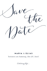Save-the-date karten ohne foto swing weiß Save-the-date karten ohne foto swing weiß