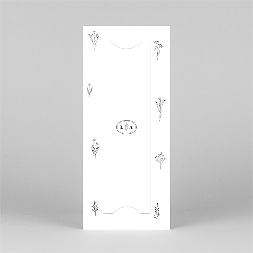 Hochzeitseinladungen Floral Minimal (Fotostreifen) Weiß - Ansicht 3 Hochzeitseinladungen Floral Minimal (Fotostreifen) Weiß - Ansicht 3