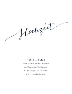 Hochzeitseinladungen swing (hoch) weiß Hochzeitseinladungen swing (hoch) weiß