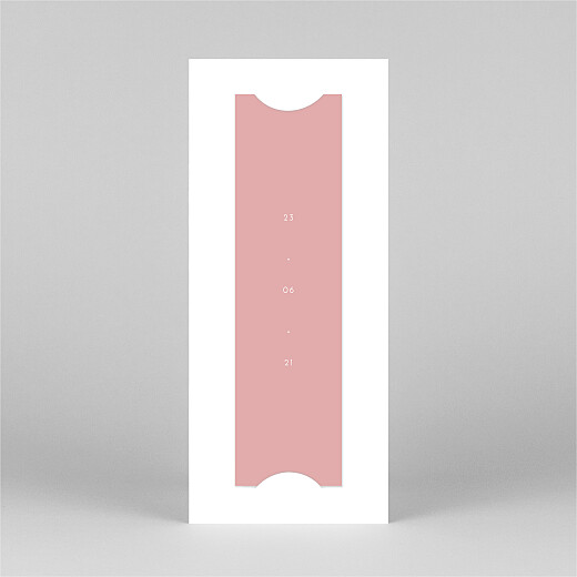 Taufeinladungen Elegant herz (fotostreifen) rosa - Ansicht 3