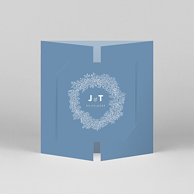 Hochzeitseinladungen blau schleier (duo) blau Hochzeitseinladungen blau schleier (duo) blau
