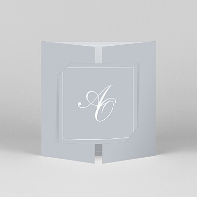Hochzeitseinladungen grau chic (duo) grau Hochzeitseinladungen grau chic (duo) grau
