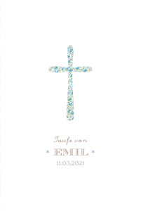 Menükarten Taufe Liberty Kreuz Blau Menükarten Taufe Liberty Kreuz Blau