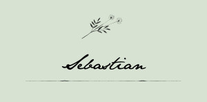 Platzkarte Taufe Floral Minimal Grün Platzkarte Taufe Floral Minimal Grün