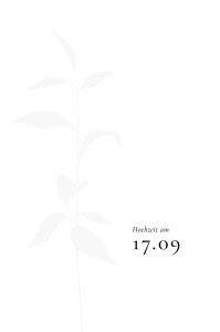 Antwortkarte Hochzeit Ikebana (Hoch) Weiß