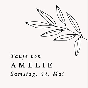 Anhänger taufe kleiner sprössling beige Anhänger taufe kleiner sprössling beige