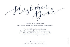 Dankeskarten hochzeit swing (lang) weiß Dankeskarten hochzeit swing (lang) weiß
