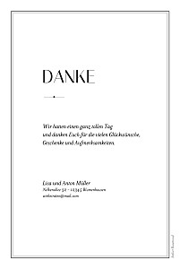 Dankeskarten hochzeit fußspuren weiß Dankeskarten hochzeit fußspuren weiß