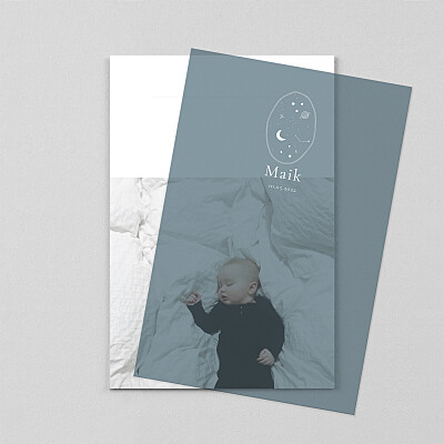 Geburtskarten design kleiner astronaut (transparentpapier) blau Geburtskarten design kleiner astronaut (transparentpapier) blau