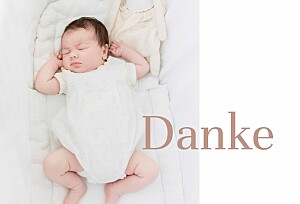 Dankeskarten namenstag white Dankeskarten namenstag white