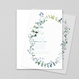Hochzeitseinladungen Wildblumen (transparentpapier) rosa Hochzeitseinladungen Wildblumen (transparentpapier) rosa
