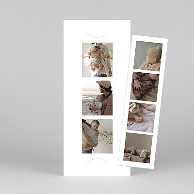 Geburtskarten mädchen oder junge fotokasten (fotostreifen) weiß Geburtskarten mädchen oder junge fotokasten (fotostreifen) weiß