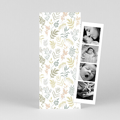 Geburtskarten mädchen oder junge liberty blumen (marque-page) grün Geburtskarten mädchen oder junge liberty blumen (marque-page) grün