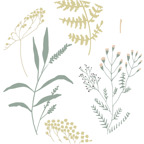 Aufkleber Geburt Liberty Blumen Grün - Vorderseite Aufkleber Geburt Liberty Blumen Grün - Vorderseite
