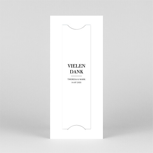 Dankeskarten Hochzeit Stilvoll Modern (Fotostreifen) Weiß - Ansicht 3 Dankeskarten Hochzeit Stilvoll Modern (Fotostreifen) Weiß - Ansicht 3