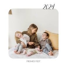 Weihnachtskarten Raffinesse Weiß