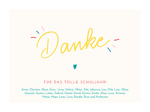 Poster klein Schuljahr Beige - Vorderseite Poster klein Schuljahr Beige - Vorderseite
