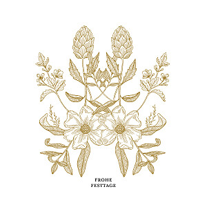 Weihnachtskarten blütenspiegelung (klappkarte) gold Weihnachtskarten blütenspiegelung (klappkarte) gold