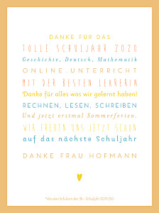 Poster groß unser schuljahr orange Poster groß unser schuljahr orange
