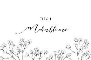 Tischkarten hochzeit botanik beige Tischkarten hochzeit botanik beige
