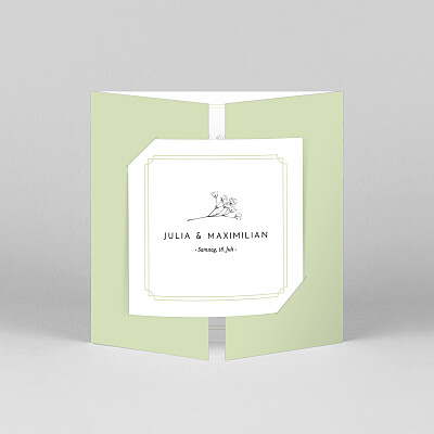 Hochzeitseinladungen grün botanik (duo) grün Hochzeitseinladungen grün botanik (duo) grün